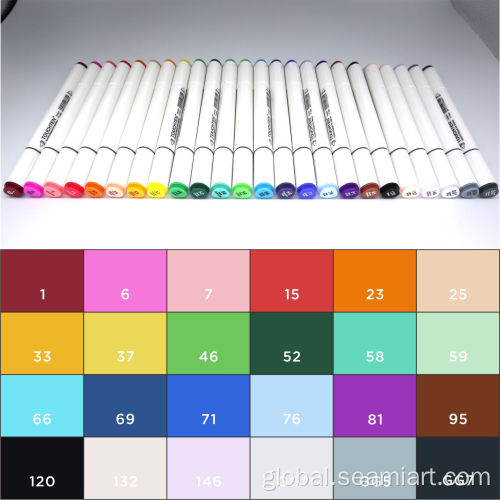 Alcohol Sketch Markers Pens Dual Head Art Marker alcohol Sketch Markers Pens Supplier